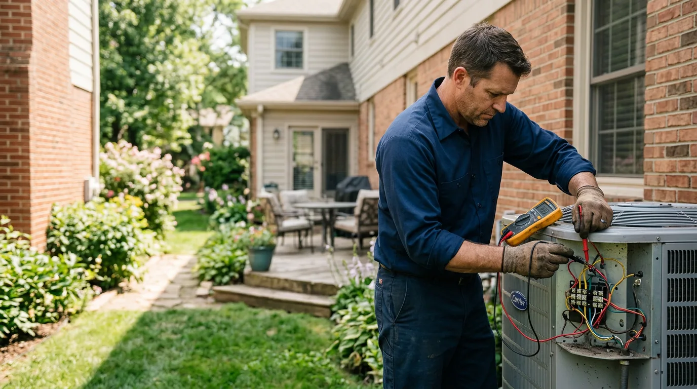 HVAC technician working near Calhoun, GA
